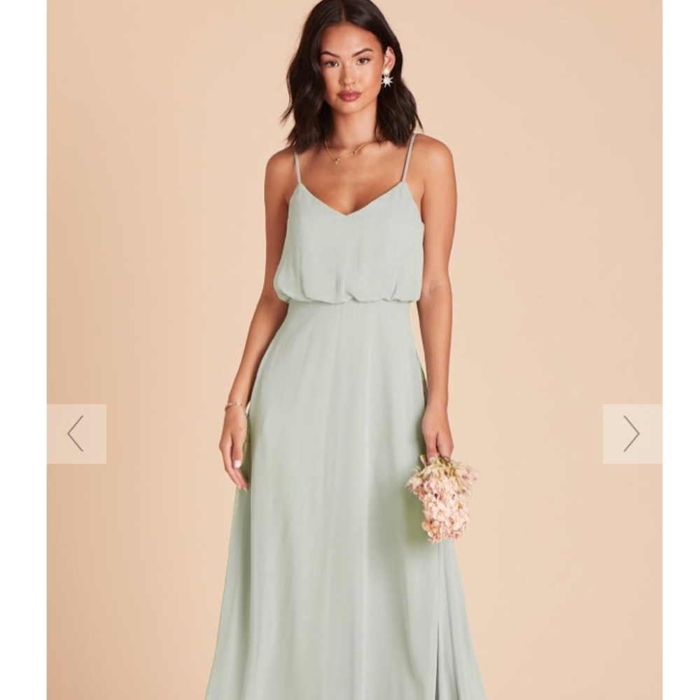 Birdy Grey Chiffon Gwennie Dress Sage size Medium